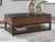 Kallari - Lift Top Cocktail Table - Warm Brown / Black