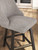 Neymorton - Upholstered Swivel Barstool (Set of 2) - Dark Grayish Brown