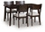 Mallenette - Dining Room Table Set (Set of 5) - Merlot