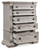 Bruchandi - Five Drawer Chest - Antique White
