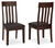 Haddigan - Dining UPH Side Chair (Set of 2) - Dark Brown