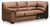 WillowBend - LAF Sofa With Corner Wedge - Caramel