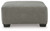 Clarington - Oversized Accent Ottoman - Greystone