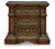 Frantanna - Three Drawer Night Stand - Brown