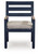 East Beach - Arm Chair With Cushion (Set of 2) - Blue