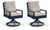 East Beach - Swivel Chair With Cushion (Set of 2) - Blue