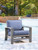 Half Moon Beach - Spring Lounge Chair - Blue / Gray