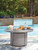 Half Moon Beach - Round Fire Pit Table - Gray