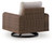 Dolan Creek - Swivel Lounge With Cushion - Gray / Brown