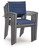 Rocky Creek - Sling Arm Chair (Set of 4) - Blue / Gray