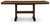 Rylandeen - Rectangular Dining Room Counter Height Extension Table - Light Brown / Dark Brown