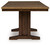 Rylandeen - Rectangular Dining Room Counter Height Extension Table - Light Brown / Dark Brown