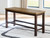 Rylandeen - Double Counter Height Bench - Light Brown / Dark Brown