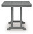 Sanctuary Beach - Square Counter Table With Umbrella Option - Dark Gray
