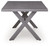 Half Moon Beach - Rectangular Dining Table With Umbrella Option - Gray