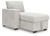 Wohlen - LAF Corner Chaise With Storage - Alloy