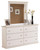 Bostwick Shoals - Six Drawer Dresser - White