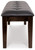 Haddigan - Large UPH Dining Room Bench - Dark Brown