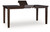Haddigan - Dining Room Counter Height Butterfly Extension Table - Dark Brown