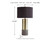 Jacek - Metal Table Lamp (Set of 2) - Gray / Brass Finish