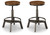 Torjin - Swivel Stool (Set of 2) - Dark Brown
