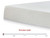 10 Inch Chime Memory Foam - Twin Mattress - Inner Spring - White
