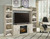 Bellaby - 5-Piece Entertainment Center With Electric Fireplace - Whitewash