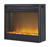 Bellaby - 2 Pc. - 63" TV Stand with Fireplace Insert Glass/Stone - Whitewash