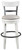 Valebeck - Tall UPH Swivel Barstool - White