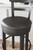 Valebeck - Tall UPH Swivel Barstool - Black