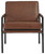 Puckman - Accent Chair - Brown / Silver Finish