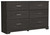 Belachime - Six Drawer Dresser - Charcoal