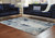 Leonelle - 8' x 10' Rug - White / Blue / Gray