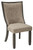 Tyler Creek - Dining UPH Side Chair (Set of 2) - Framed Back - Black / Grayish Brown