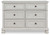 Robbinsdale - Dresser - 6 Drawers - Antique White