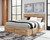 Hyanna - 7 Pc. - Dresser, Mirror, Queen Panel Bed with 4 Storage Drawers - Tan