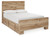 Hyanna - Full Panel Bed With 1 Side Storage - Tan