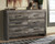 Wynnlow - 7 Pc. - Dresser, Mirror, Chest, Queen Upholstered Poster Bed - Gray