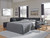 Altari - Left Arm Facing Corner Chaise With Sleeper 2 Pc Sectional - Slate