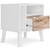 Piperton - One Drawer Night Stand - Brown / White
