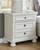 Robbinsdale - 8 Pc. - Dresser, Mirror, Chest, California King Sleigh Bed With 2 Storage Drawers, 2 Nightstands - Antique White