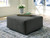 Edenfield - Oversized Accent Ottoman - Charcoal