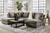 O'Phannon - Left Arm Facing Corner Chaise 2 Pc Sectional - Putty