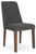 Lyncott - Dining Uph Side Chair (Set of 2) - Charcoal / Brown