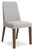 Lyncott - Dining Uph Side Chair (Set of 2) - Light Gray / Brown