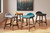 Lyncott - Upholstered Barstool (Set of 2) - Charcoal / Brown