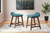 Lyncott - Upholstered Barstool (Set of 2) - Blue / Brown
