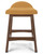 Lyncott - Upholstered Barstool (Set of 2) - Mustard / Brown