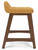 Lyncott - Upholstered Barstool (Set of 2) - Mustard / Brown