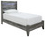 Baystorm - Twin Panel Bed - Gray